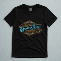 Dwarven Stout Funny Dwarf Beer Gamer Brewery T-Shirt
