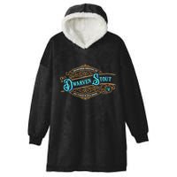 Dwarven Stout Funny Dwarf Beer Gamer Brewery Hooded Wearable Blanket