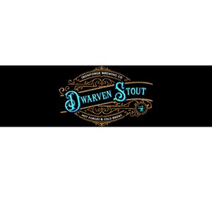 Dwarven Stout Funny Dwarf Beer Gamer Brewery Bumper Sticker