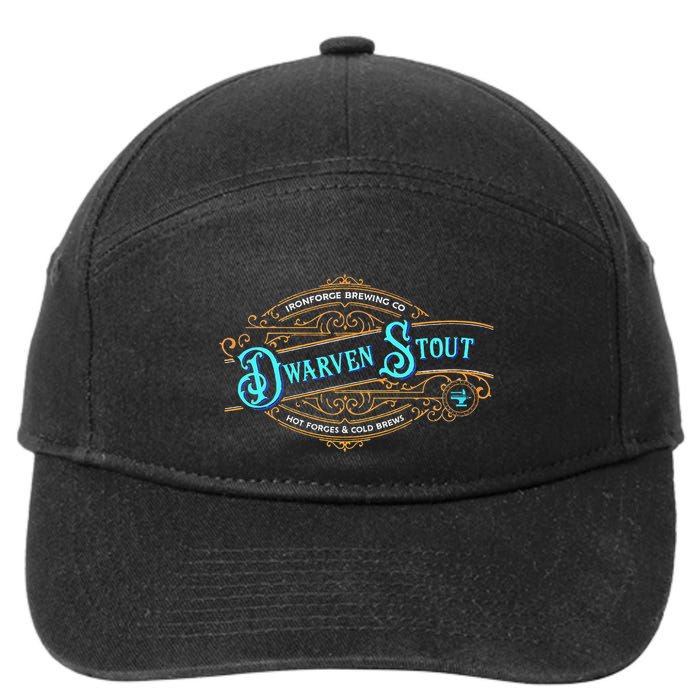 Dwarven Stout Funny Dwarf Beer Gamer Brewery 7-Panel Snapback Hat