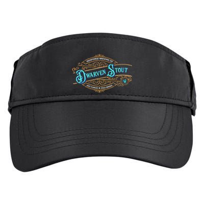 Dwarven Stout Funny Dwarf Beer Gamer Brewery Adult Drive Performance Visor
