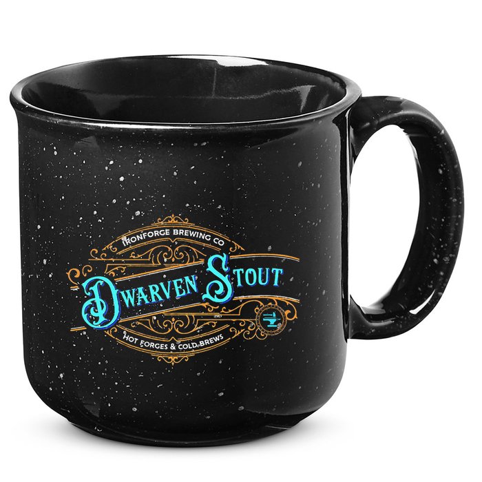 Dwarven Stout Funny Dwarf Beer Gamer Brewery 15oz Campfire Ceramic Mug