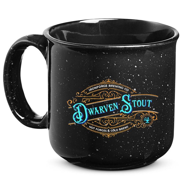 Dwarven Stout Funny Dwarf Beer Gamer Brewery 15oz Campfire Ceramic Mug