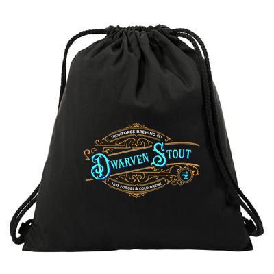 Dwarven Stout Funny Dwarf Beer Gamer Brewery Drawstring Bag