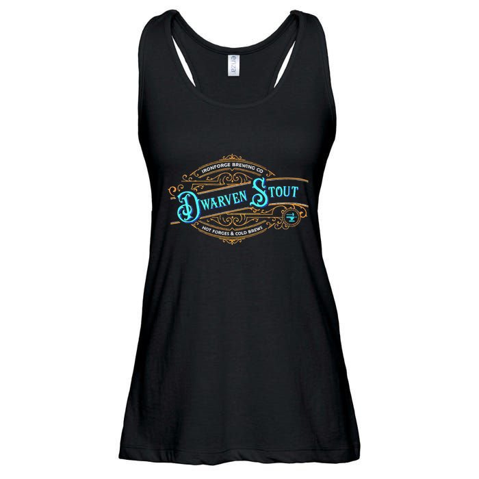 Dwarven Stout Funny Dwarf Beer Gamer Brewery Ladies Essential Flowy Tank