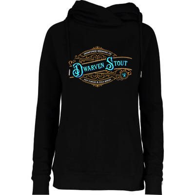 Dwarven Stout Funny Dwarf Beer Gamer Brewery Womens Funnel Neck Pullover Hood