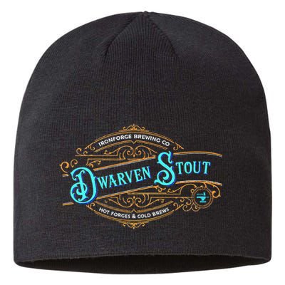 Dwarven Stout Funny Dwarf Beer Gamer Brewery Sustainable Beanie