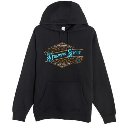 Dwarven Stout Funny Dwarf Beer Gamer Brewery Premium Pullover Hoodie