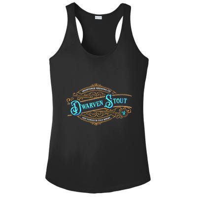 Dwarven Stout Funny Dwarf Beer Gamer Brewery Ladies PosiCharge Competitor Racerback Tank