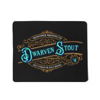 Dwarven Stout Funny Dwarf Beer Gamer Brewery Mousepad