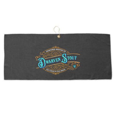 Dwarven Stout Funny Dwarf Beer Gamer Brewery Large Microfiber Waffle Golf Towel