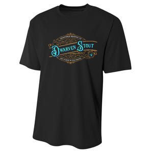 Dwarven Stout Funny Dwarf Beer Gamer Brewery Performance Sprint T-Shirt