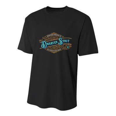 Dwarven Stout Funny Dwarf Beer Gamer Brewery Youth Performance Sprint T-Shirt