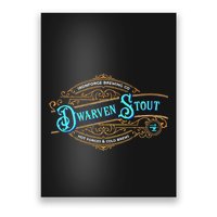 Dwarven Stout Funny Dwarf Beer Gamer Brewery Poster