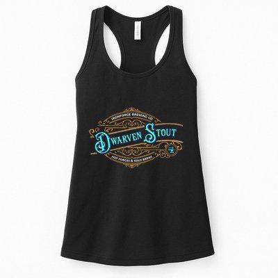 Dwarven Stout Funny Dwarf Beer Gamer Brewery Womens Tank Top