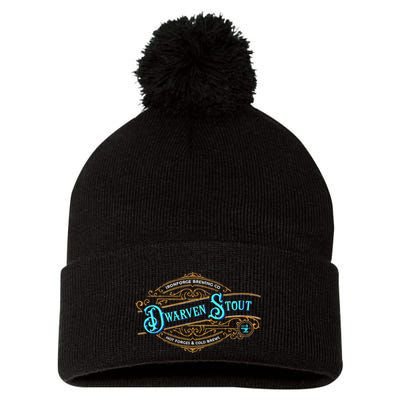 Dwarven Stout Funny Dwarf Beer Gamer Brewery Pom Pom 12in Knit Beanie