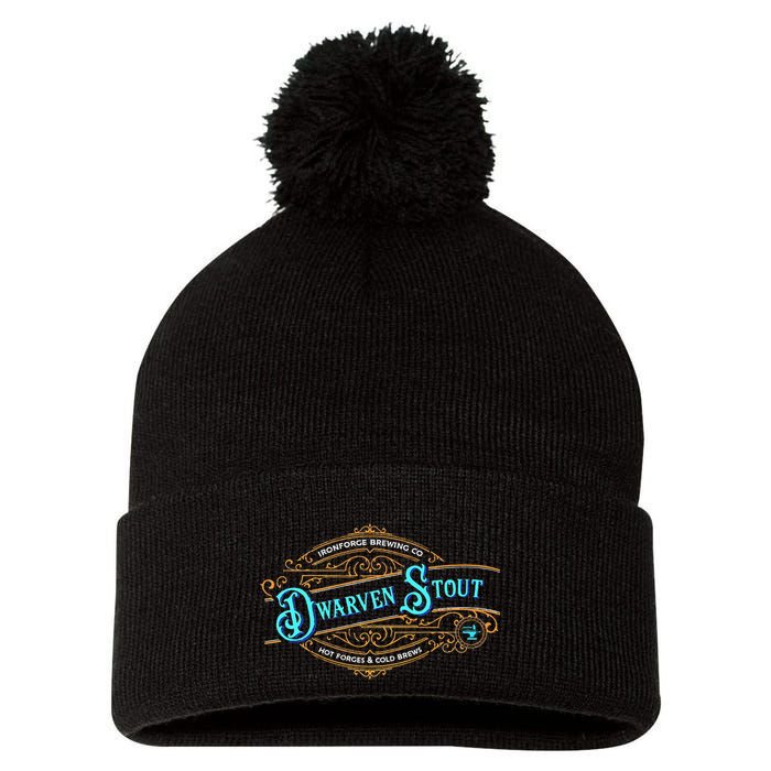 Dwarven Stout Funny Dwarf Beer Gamer Brewery Pom Pom 12in Knit Beanie