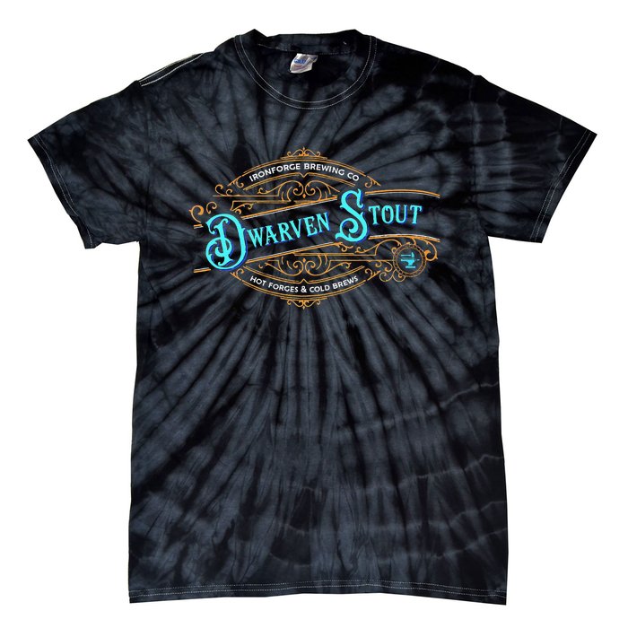 Dwarven Stout Funny Dwarf Beer Gamer Brewery Tie-Dye T-Shirt