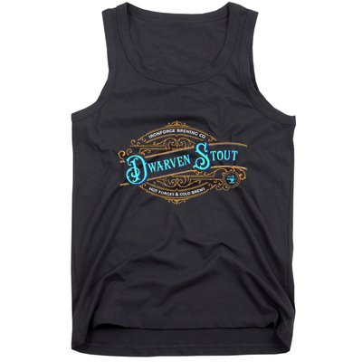 Dwarven Stout Funny Dwarf Beer Gamer Brewery Tank Top