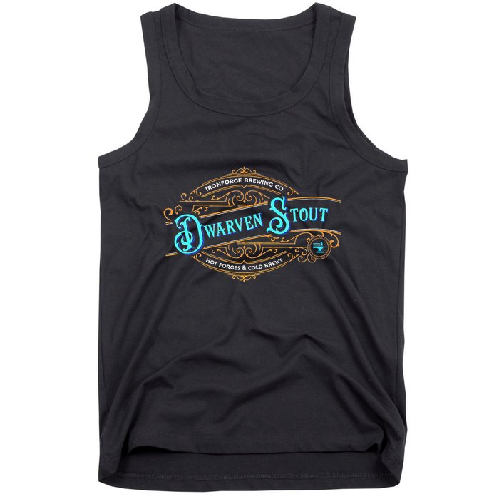 Dwarven Stout Funny Dwarf Beer Gamer Brewery Tank Top