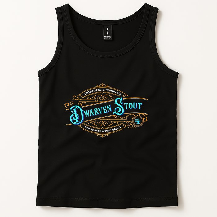 Dwarven Stout Funny Dwarf Beer Gamer Brewery Tank Top