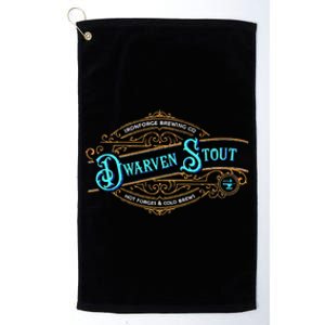 Dwarven Stout Funny Dwarf Beer Gamer Brewery Platinum Collection Golf Towel