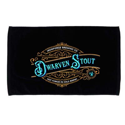 Dwarven Stout Funny Dwarf Beer Gamer Brewery Microfiber Hand Towel