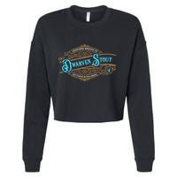 Dwarven Stout Funny Dwarf Beer Gamer Brewery Cropped Pullover Crew