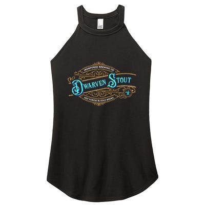 Dwarven Stout Funny Dwarf Beer Gamer Brewery Women's Perfect Tri Rocker Tank