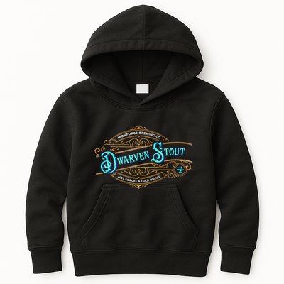 Dwarven Stout Funny Dwarf Beer Gamer Brewery Kids Hoodie