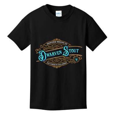 Dwarven Stout Funny Dwarf Beer Gamer Brewery Kids T-Shirt