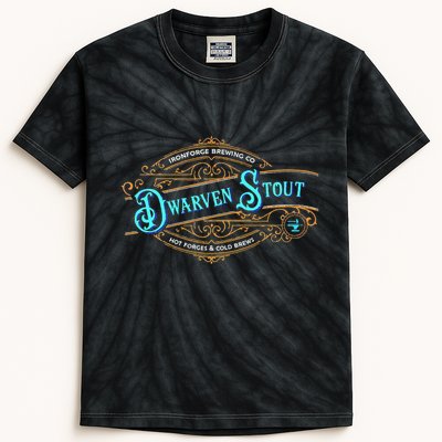 Dwarven Stout Funny Dwarf Beer Gamer Brewery Kids Tie-Dye T-Shirt