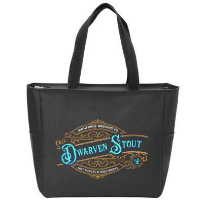 Dwarven Stout Funny Dwarf Beer Gamer Brewery Zip Tote Bag