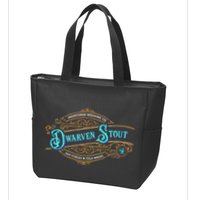 Dwarven Stout Funny Dwarf Beer Gamer Brewery Zip Tote Bag