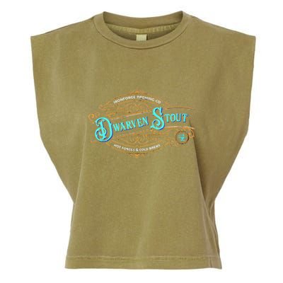 Dwarven Stout Funny Dwarf Beer Gamer Brewery Garment-Dyed Women's Muscle Tee