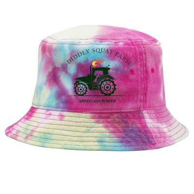 Diddly Squat Farm Green Tractor Farmer Tie-Dyed Bucket Hat