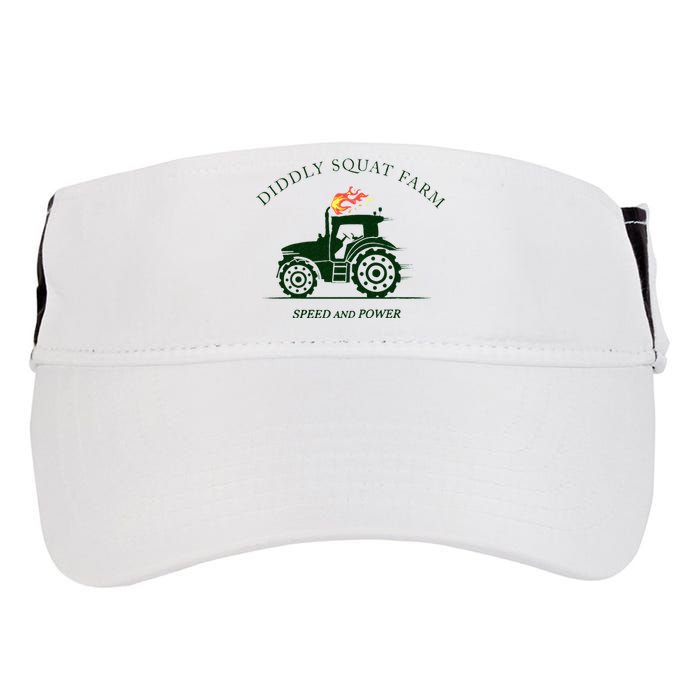 Diddly Squat Farm Green Tractor Farmer Adult Drive Performance Visor