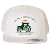 Diddly Squat Farm Green Tractor Farmer Wool Snapback Cap