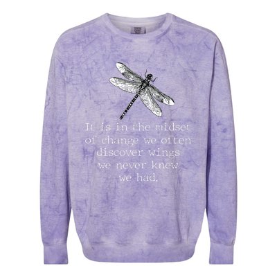 Dragonfly Spiritual Faith Dragonflies Lovers Colorblast Crewneck Sweatshirt