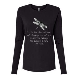 Dragonfly Spiritual Faith Dragonflies Lovers Womens Cotton Relaxed Long Sleeve T-Shirt