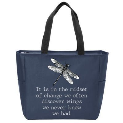 Dragonfly Spiritual Faith Dragonflies Lovers Zip Tote Bag