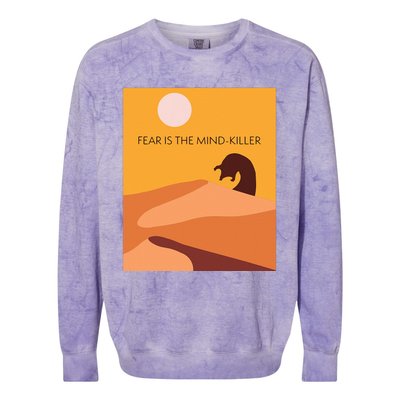 Dune Sci Fi Movie Minimalist Design Fear Is The Mind Killer Colorblast Crewneck Sweatshirt