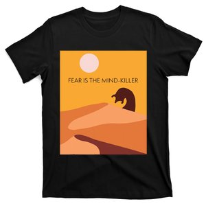 Dune Sci Fi Movie Minimalist Design Fear Is The Mind Killer T-Shirt