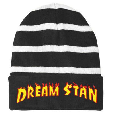 Dream Stan Flame Striped Beanie with Solid Band