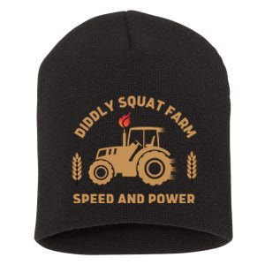 Diddly Squat Farm Speed And Power Tractor Design Short Acrylic Beanie