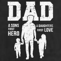 Dad Sons First Hero Daughter Love For Fathers Day Adult Drive Performance Visor