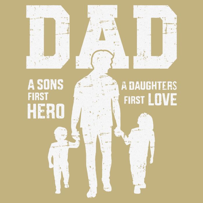 Dad Sons First Hero Daughter Love For Fathers Day Cooling Performance Crew T-Shirt