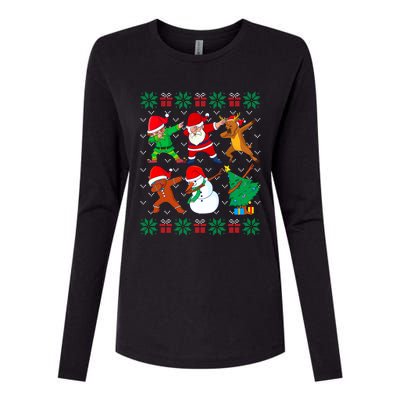 Dabbing Santa Friends Ugly Xmas Sweater Dab Boys Gift Womens Cotton Relaxed Long Sleeve T-Shirt