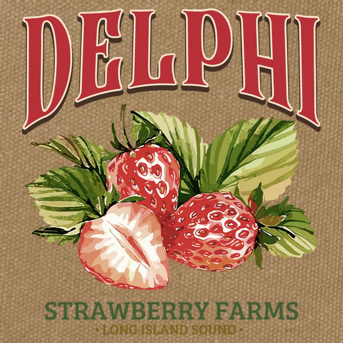 Delphi Strawberry Farms Cotton Canvas Backpack