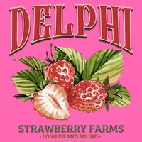Delphi Strawberry Farms Stripe Pom Pom Beanie